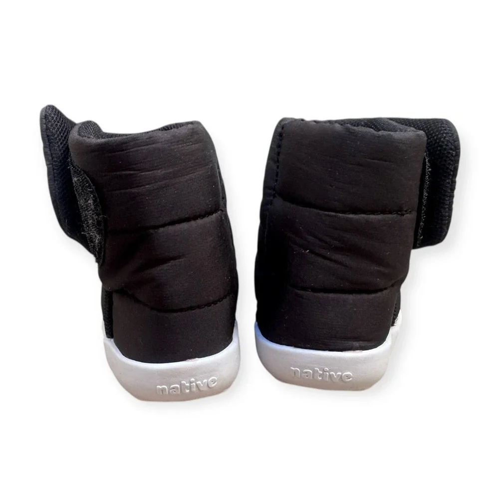 Native Chamonix Baby Boots Black/White Puffer Winter Snow Size B3